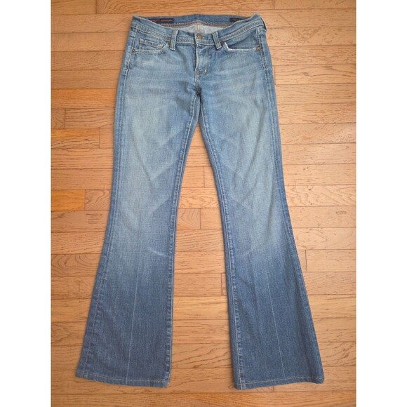 Citizens of Humanity Naomi Low Flare Jeans Women's Sz 28 Blue Stretch L31 - Picture 1 of 8